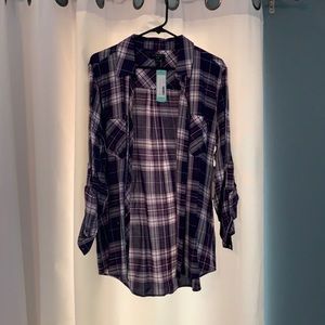 Tinsel Hattie Two Pocket Button Down Top